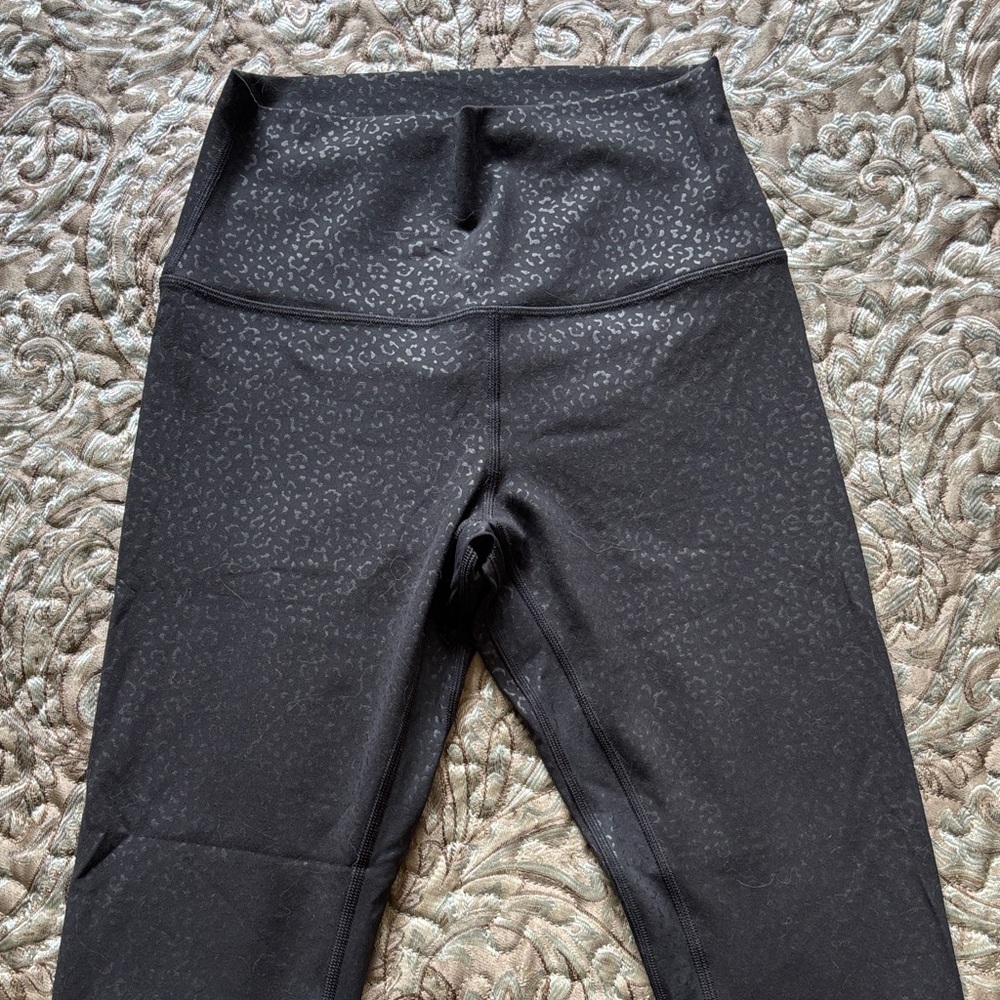 Lululemon Athletica Black Patterned Leggings